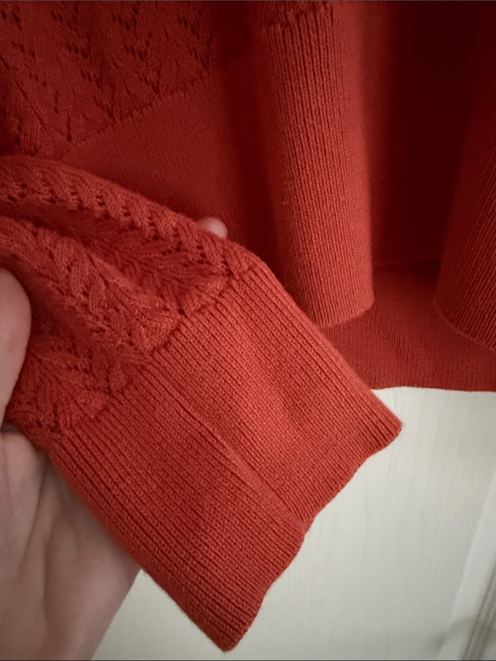 NWOT Pendleton Knit Polo V-neck Sweater in Rust Color - Picture 5 of 6